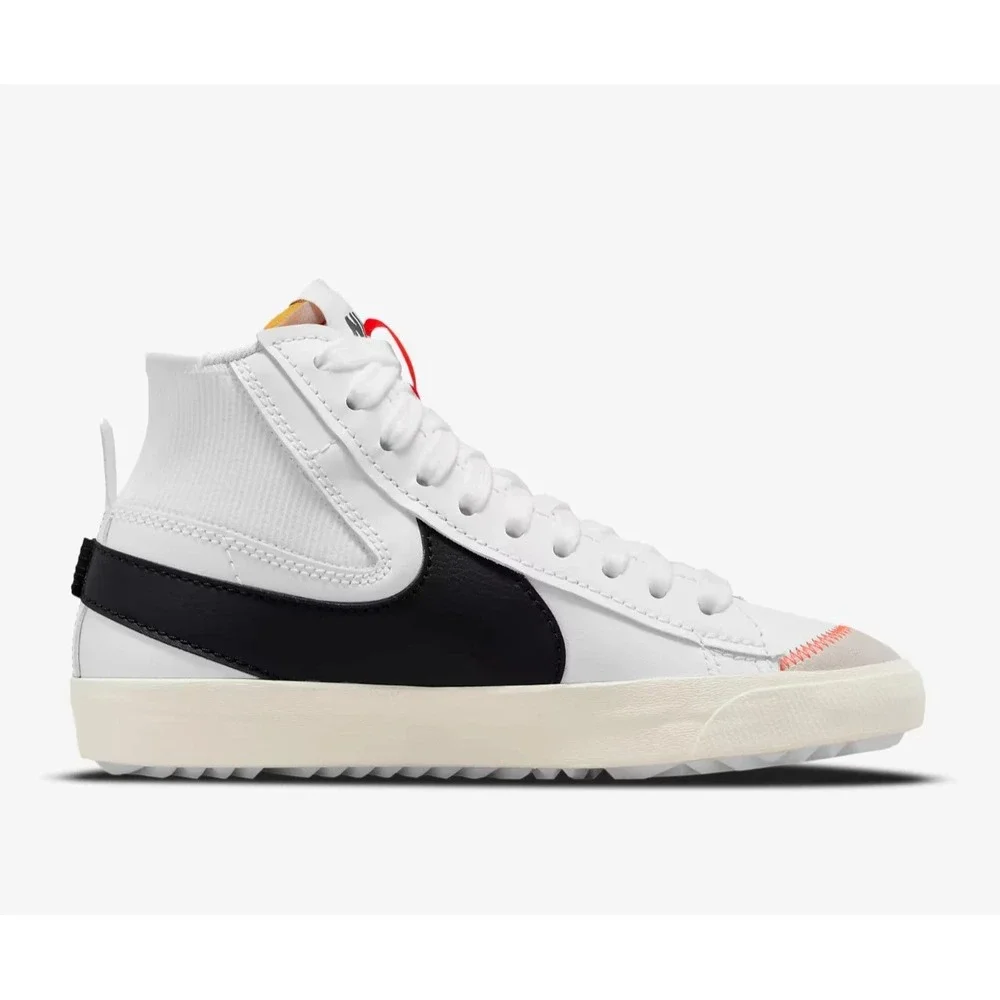 Nike Blazer Mid '77 Jumbo Mens Size 7.5 White Black Shoes DD3111-100 NEW